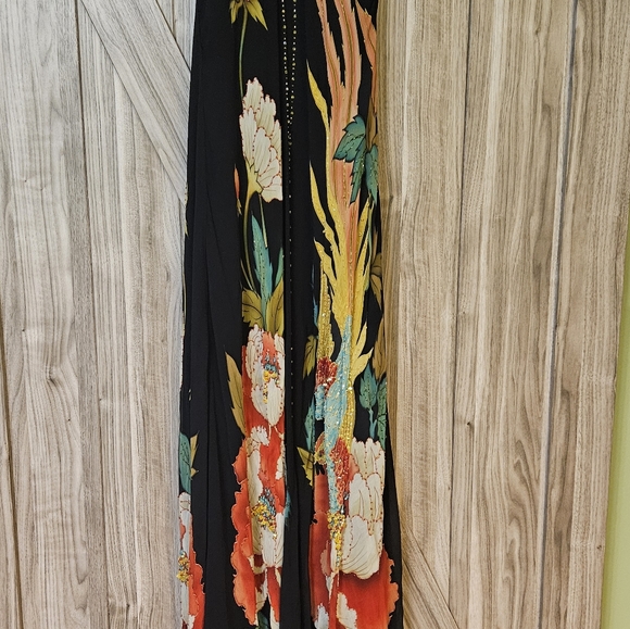 Sue  Wong Black Beaded Silk Chiffon Slip Dress - Picture 10 of 11